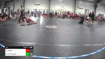 78 lbs Round 1 (6 Team) - Morgan Huffmaster, Storm vs Sebastian Matos, Steel Valley Psychos