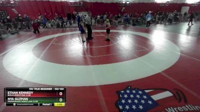 100-103 lbs Round 2 - Nya Guzman, Mukwonago Wrestling Club vs Ethan Kennedy, Bulls Wrestling Club