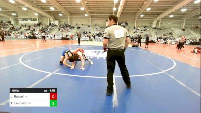 126 lbs Round Of 16 - Jaxon Russell, TX vs Ty Laslovich, MT