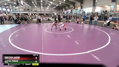 75 lbs Cons. Round 3 - Greyson Andre, Texas Select Wrestling vs Austin Perine, Texas