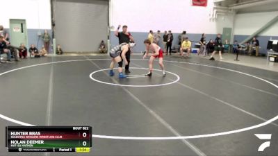 160 lbs X Bracket - Nolan Deemer, Mat-Su Matmen vs Hunter Bras, Soldotna Whalers Wrestling Club