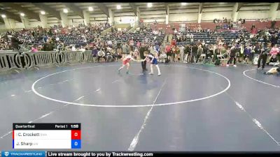 63 lbs Quarterfinal - Cooper Crockett, Sanderson Wrestling Academy vs Jace Sharp, Uintah Wrestling