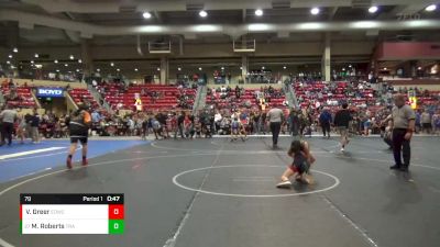 79 lbs Champ. Round 1 - Manny Roberts, Trailhands vs Von Greer, El Dorado Wrestling Club