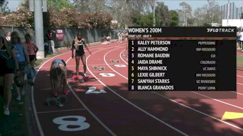 Women's 200m, Finals 9