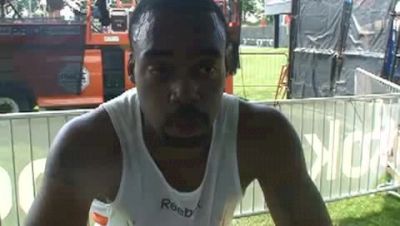 Derrick Williams Post Race- 2009 Reebok Grand Prix