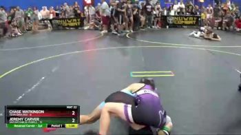 78 lbs Quarterfinals (8 Team) - Jeremy Carver, Untouchables Purple vs Chase Watkinson, Team Iowa Red