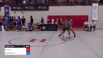 86 kg Consi Of 16 #1 - Noah Fox, Diplomat Wrestling Club vs Ryan Boucher, Michigan Wrestling Club