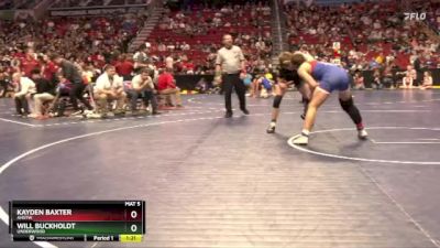 1A-157 lbs Quarterfinal - Kayden Baxter, AHSTW vs Will Buckholdt, Underwood