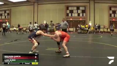 155 lbs Round 5 (6 Team) - Luke Burke, Town WC vs Benjamin Garcia, Olympic Gold