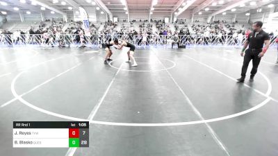 119 lbs Rr Rnd 1 - Joshua Reyes, TYW New Breed Jr High vs Brooks Blasko, Quest School Of Wrestling MS