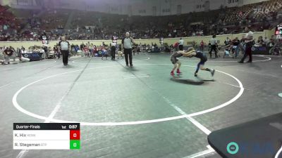 60 lbs Quarterfinal - Knight Hix, Hennessey Takedown Club vs Ross Stegeman, Tulsa Blue T Panthers