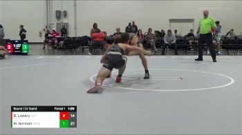 152 lbs Round 1 (4 Team) - Bryce Lowery, Indiana Outlaws vs Max Norman, Arsenal