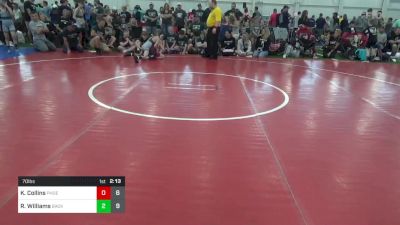 70 lbs Round 1 - Kole Collins, Phoenix W.C. vs Rowan Williams, Backbone Wrestling Club