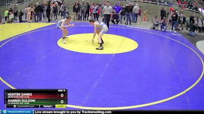 92 lbs Quarterfinal - Darren Gulzow, La Grande Mat Club vs Hunter Danks, Deschutes Mat Club