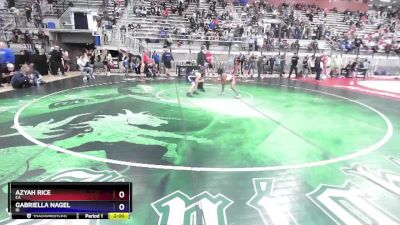 87 lbs Quarterfinal - Azyah Rice, CA vs Gabriella Nagel, ID