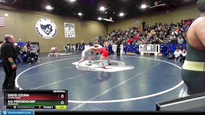 220 lbs Semifinal - Kai Preisendorf, Redwood vs David Ozuna, Clovis West