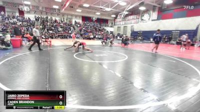 150 lbs Champ. Round 1 - Jairo Zepeda, Imperial High School vs Caden Brandon, Perry