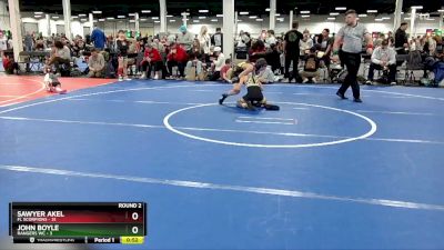 76 lbs Round 2 (10 Team) - Sawyer Akel, FL Scorpions vs John Boyle, Rangers WC