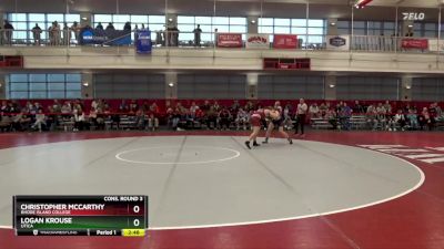 165 lbs Cons. Round 3 - Christopher McCarthy, Rhode Island College vs Logan Krouse, Utica