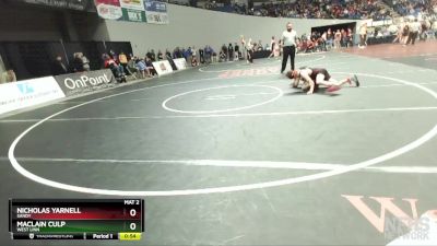 6A-138 lbs Cons. Round 5 - Nicholas Yarnell, Sandy vs Maclain Culp, West Linn