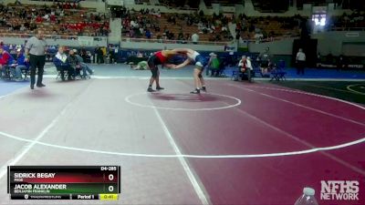 D4-285 lbs Cons. Round 2 - Jacob Alexander, Benjamin Franklin vs Sidrick Begay, Page