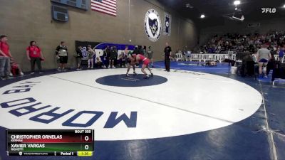 132 lbs Champ. Round 2 - Christopher Ornelas, Kerman vs Xavier Vargas, Righetti