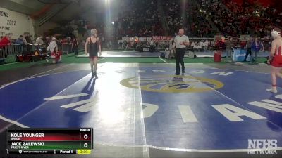 2A 98 lbs Champ. Round 1 - Jack Zalewski, Priest River vs Kole Younger, Grace