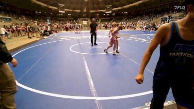 98 lbs Consi Of 8 #2 - Presley Wilson, Tulsa Blue T Panthers vs Bobby Lima, Team Tulsa Wrestling Club