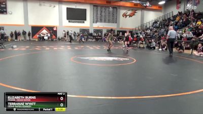 100 lbs Cons. Round 3 - Elizabeth Burns, Prairie, Cedar Rapids vs Terranae Wyatt, Cedar Rapids Kennedy