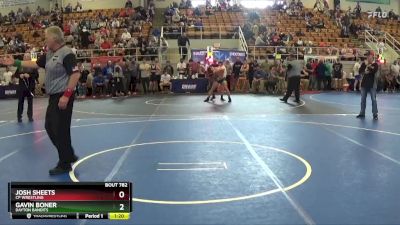 128 lbs 1st Place Match - Gavin Boner, Dayton Bandits vs Josh Sheets, CP Wrestling