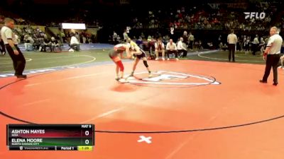 110 Class 2 lbs Champ. Round 1 - Ashton Mayes, Nixa vs Elena Moore, North Kansas City