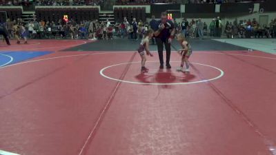 43 lbs Cons. Round 3 - Charleigh Gilfeather, Team Champs vs Brooklyn Giacoletto, Mine Yard Dogs Wrestling Club