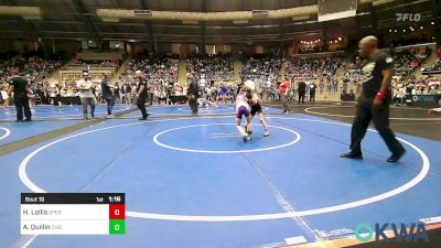 54 lbs Round Of 16 - Hanna Lollis, Sperry Wrestling Club vs Alicen Quillin, Chickasha Youth Wrestling