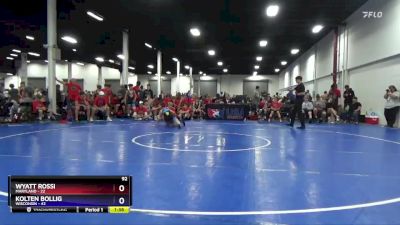 92 lbs Placement Matches (8 Team) - Wyatt Rossi, Maryland vs Kolten Bollig, Wisconsin