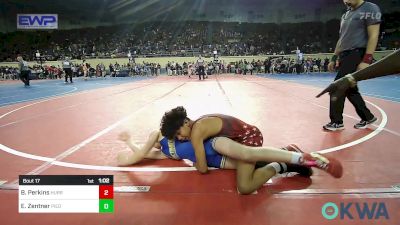 100 lbs Round Of 16 - Broderick Perkins, Hurricane Wrestling Academy vs Elijah Zentner, Piedmont