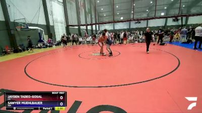 215 lbs Quarterfinal - Jayden Tadeo-Gosal, CA vs Sawyer Muehlbauer, WA