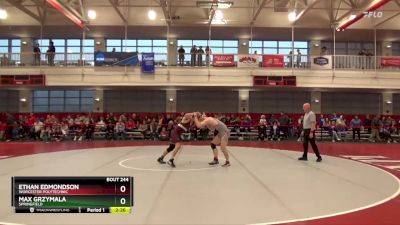 174 lbs Cons. Round 4 - Max Grzymala, Springfield vs Ethan Edmondson, Worcester Polytechnic