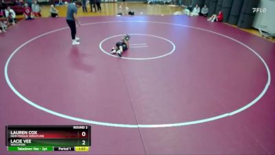 50 lbs Round 2 - Lacie Vee, Wisconsin vs Lauren Cox, New Prague Wrestling