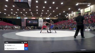 72 kg Round Of 16 - Michael Hooker, Army (WCAP) vs Peter Ogunsanya, West Point Wrestling Club