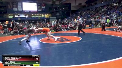 150 lbs Semis & 1st Wrestleback (8 Team) - Gavin Connolly, St. Charles (East) vs Liam Kelly, Chicago (Mt. Carmel)