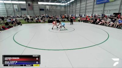 120 lbs Round 1 (8 Team) - Jayden Rinken, Iowa vs Dale Gant III, Michigan Blue