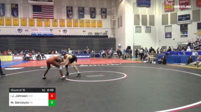 174 lbs Round of 16 - Josef Johnson, Harvard vs Matthew Gancayco, Princeton