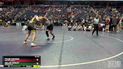 1A 215 lbs Quarterfinal - Tyler Stevens, Pamlico County vs Kellen Ensley, Robbinsville