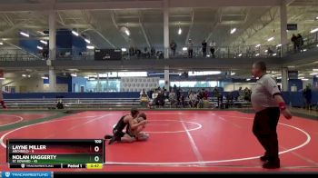 100 lbs Finals (2 Team) - Layne Miller, Archbold vs Nolan Haggerty, St. Edward