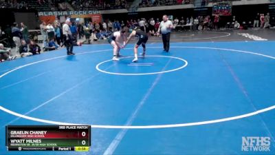 171 lbs 3rd Place Match - Wyatt Milnes, Redington Sr. Jr/Sr High School vs Graelin Chaney, Dillingham High School