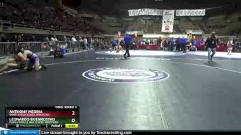 220 lbs Cons. Round 3 - Anthony Medina, Righetti High School Wrestling vs Leonardo Buenrostro, Maria Carrillo High School Wrestling