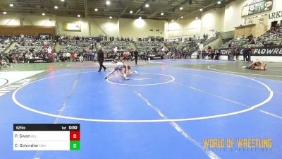 92 lbs Consi Of 8 #2 - Porter Swan, All In Wrestling Academy vs Case Schindler, David City