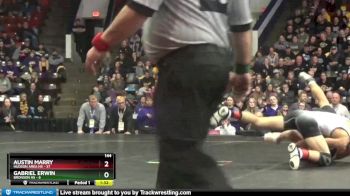 144 lbs Finals (8 Team) - Austin Marry, Hudson Area HS vs Gabriel Erwin, Bronson HS