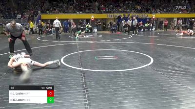 90 lbs Quarterfinal - Jagger Locke, North East vs Grant Lazor, Chestnut Ridge