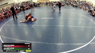 85 lbs Semis & 1st Wrestleback (8 Team) - Hayden Nozie, Team Arizona vs Deacon Gibbs, Indiana Blue